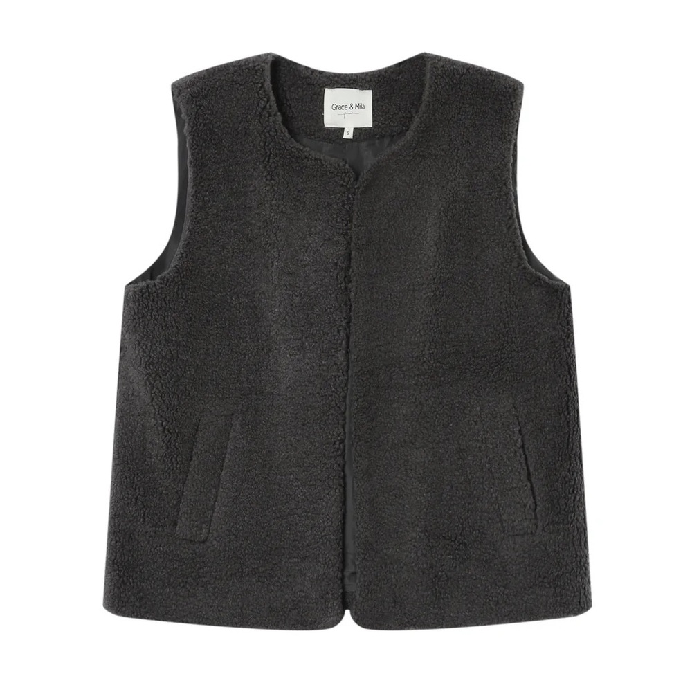 Grace & Mila - FAUX SHEARLING JACKET
ANTHRACITE SINATRA - Picture 6 of 7
